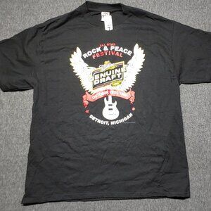 Vintage 1989 All Star Rock & Peace Festival MGD Detroit Michigan T-Shirt XL NWT